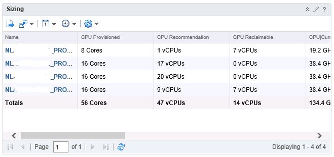 vrops filters