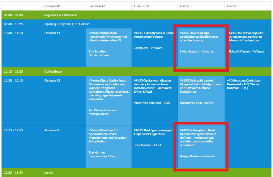 NLVMUG16agenda