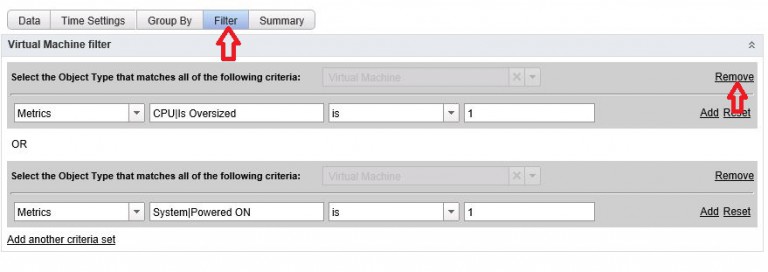 vRops: Beware of the Filters