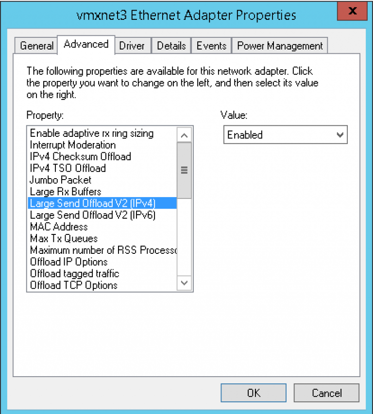 TCP Segmentation Offload in ESXi explained