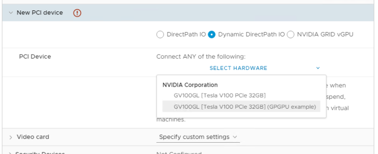 Assignable Hardware in vSphere 7